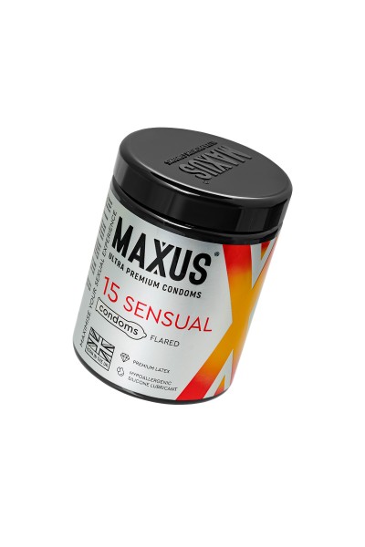Презервативы Maxus SENSUAL, классические, латекс, 15 шт. Презервативы Maxus SENSUAL, классические, латекс, 15 шт.