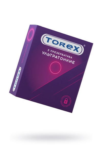 Презервативы ультратонкие TOREX  латекс, №3, 19 см