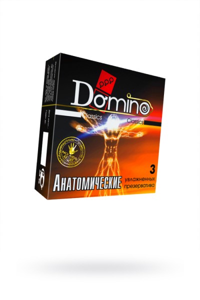 Презервативы Domino, classics, латекс, анатомичные, 18 см, 5,2 см, 3 шт.