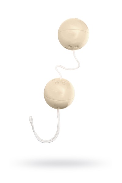 Вагинальные шарики Dream Toys, ABS пластик, белый, Ø3,5 см
