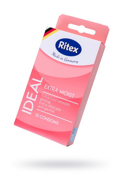Презервативы Ritex, Ideal, дополнительная смазка, латекс, 18.5 см, 5,3 см, 10 шт.