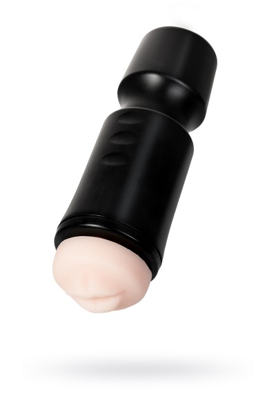 Мастурбатор A-Toys by TOYFA Denna, рот, TPE, черный, 24 см, 7,6 см