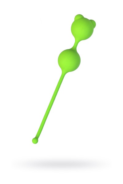 Вагинальные шарики A-Toys by TOYFA Meeko, силикон, зеленый, 16,4 см, Ø 2,7 см