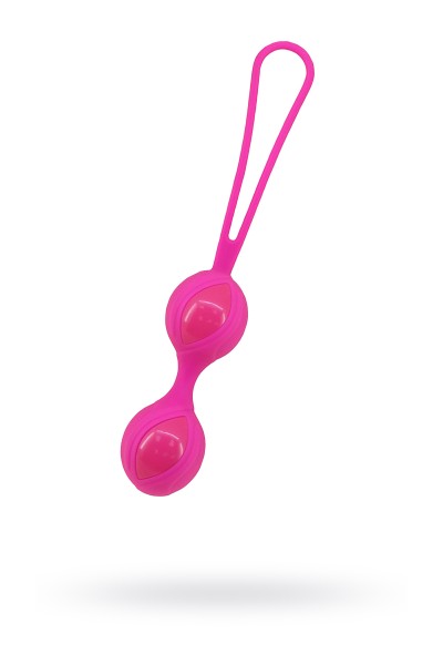 Вагинальные шарики Seven Creations силиконовые, розовые, Ø3,5 см