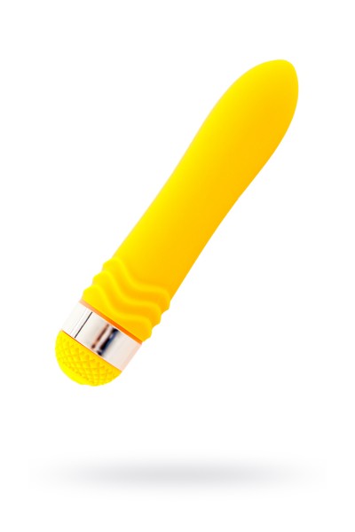 Вибратор Sexus Funny Five, ABS пластик, желтый, 14 см