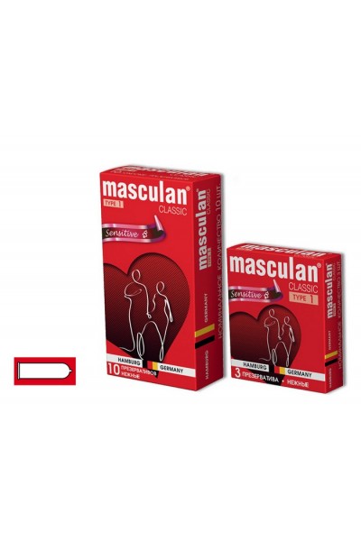 Презервативы Masculan, classic 1, нежные, 10 шт.