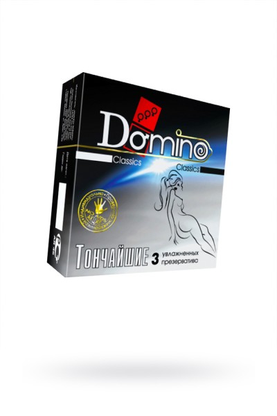 Презервативы Domino, classics, ультратонкие, 18 см, 3 шт.