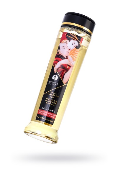 Масло массажное для тела Shunga «Романтика.Шампанское и клубника» (Romance.Sparking Strawberry)240мл