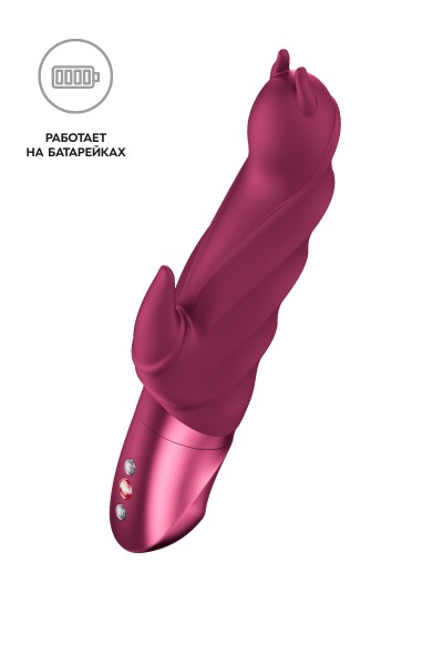 Вибратор Fun Factory DARLING DEVIL, силикон, бордовый, 20,5 см