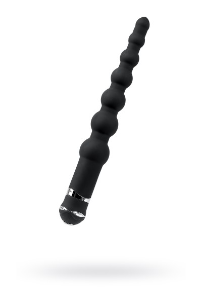 Анальный вибростимулятор TOYFA, силикон, черный, 35 см (без упаковки)