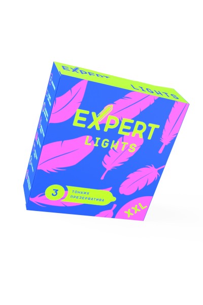 Презервативы EXPERT Lights XXL, ультратонкие, 3 шт