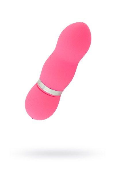 Нереалистичный вибратор Sexus Funny Five, ABS пластик, Розовый, 10,5 см