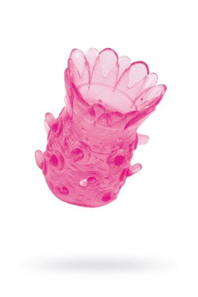 Насадка рельефная TOYFA, TPE, розовый, 5 см