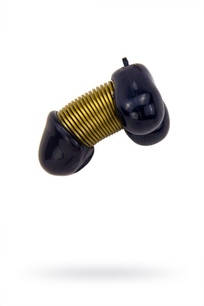 Сувенир брелок для ключей Romfun, PVC, чёрный