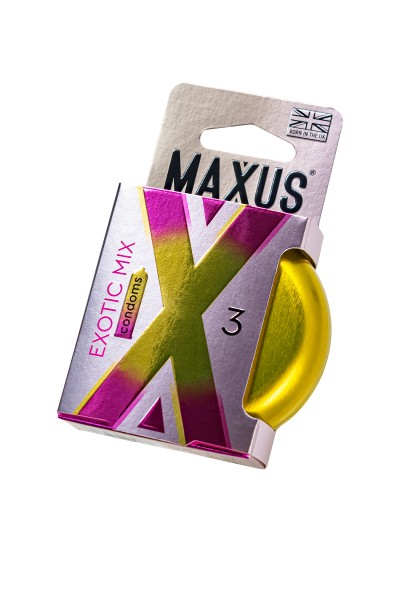 Презервативы Maxus EXOTIC MIX, латекс, ароматизированные 3 шт. Презервативы Maxus EXOTIC MIX, латекс, ароматизированные 3 шт.
