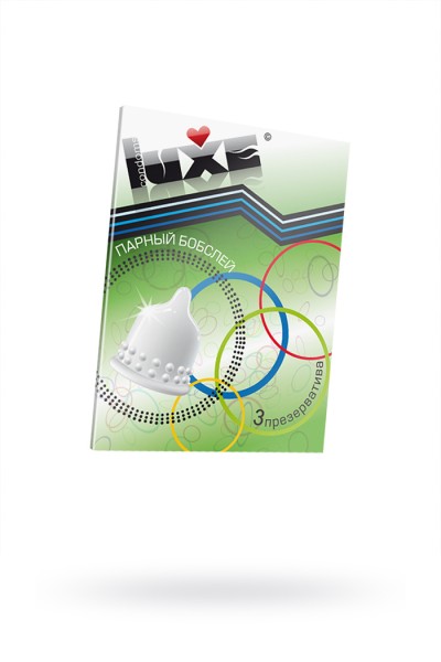 Презервативы Luxe, конверт «Парный бобслей», латекс, 18 см, 5,2 см, 3 шт.