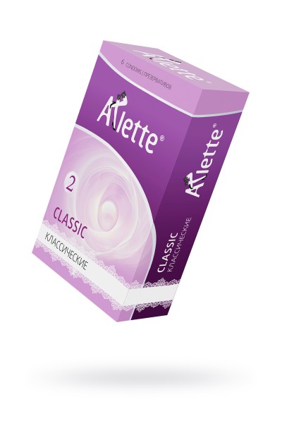 Презервативы Arlette, classic, латекс, классические, 19 см, 5,5 см, 6 шт.