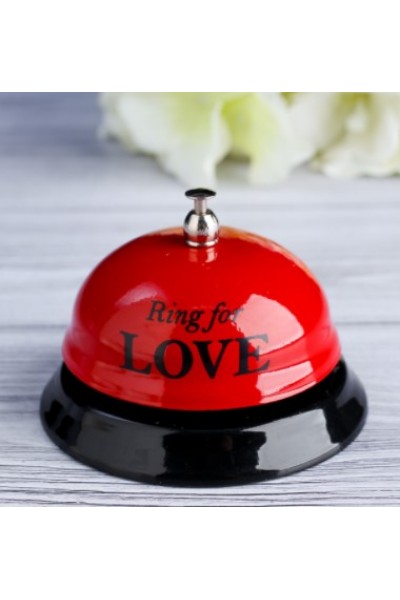 Звонок настольный "Ring for a love", 7.5х7.5х6.5 см