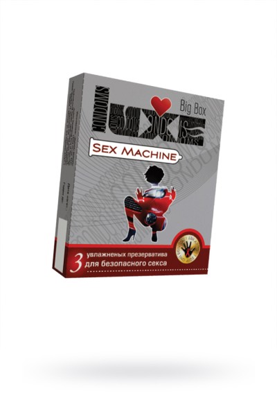 Презервативы Luxe, big box, sex machine, латекс, 18 см, 24 шт.