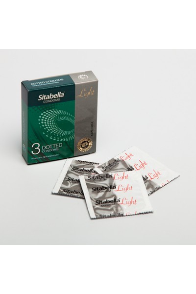 Презервативы Sitabella, light, точечные, 18 см, 5,4 см, 12 шт.