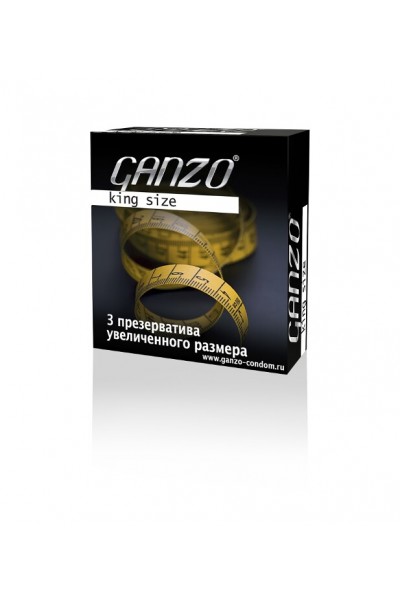 Презервативы Ganzo, king size, увеличенного размера, 3 шт.