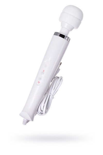 Вибромассажер L'EROINA Super Massager, 8 режимов вибрации, силикон+ABS пластик, белый, 32 см