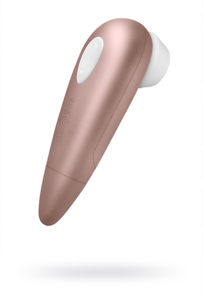 Вакуум-волновой бесконтактный стимулятор клитора Satisfyer 1 NG, ABS пластик+силикон, золотисто-розовый, 14см