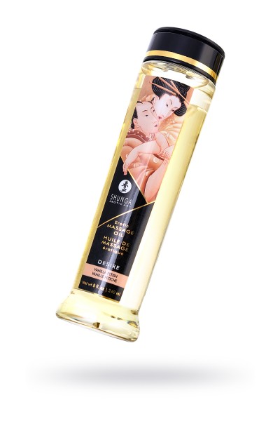 Масло массажное для тела Shunga «Желание. Ванильный фетиш» (Desire. Vanilla Fetish), 240 мл.