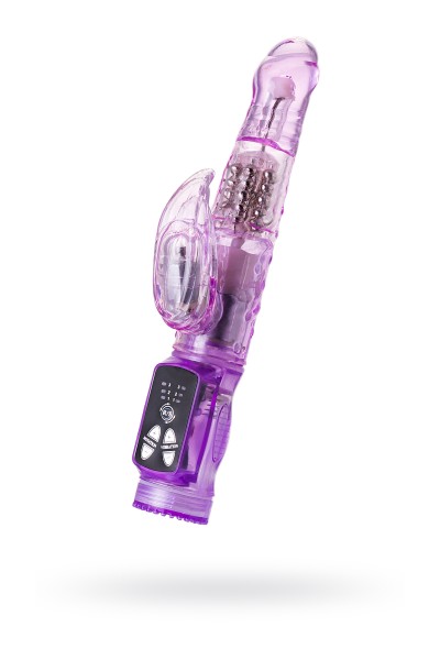 Вибратор с клиторальным стимулятором A-Toys by TOYFA High-Tech fantasy, TPE, фиолетовый, 22 см Вибратор с клиторальным стимулятором A-Toys by TOYFA High-Tech fantasy, TPE, фиолетовый, 22 см