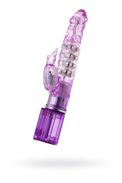 Вибратор с клиторальным стимулятором A-Toys by TOYFA High-Tech fantasy, TPE, фиолетовый, 26,5 см Вибратор с клиторальным стимулятором A-Toys by TOYFA High-Tech fantasy, TPE, фиолетовый, 26,5 см