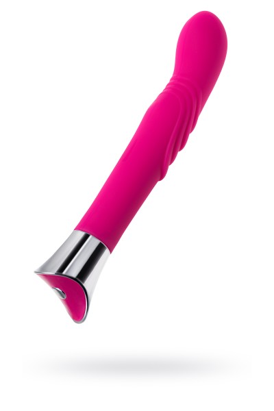 Стимулятор для точки G JOS KIKI, с волнообразным рельефом, силикон, розовый, 21,5 см