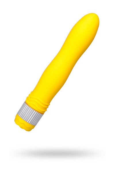 Вибратор Sexus Funny Five, ABS пластик, желтый, 21,5 см