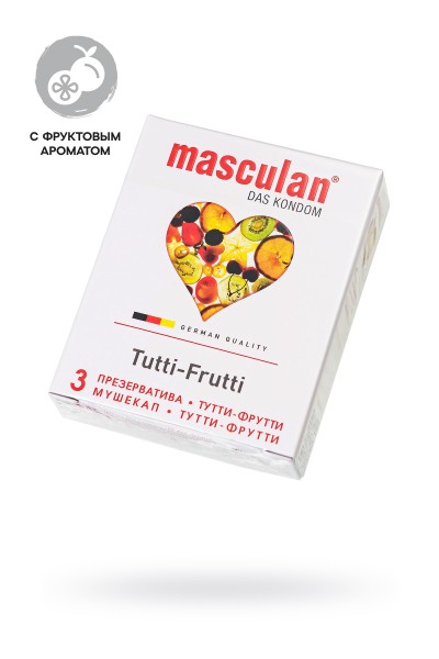 Презервативы Masculan Ultra 1,  3 шт.  Тутти-Фрутти (Tutti-Frutti)  ШТ