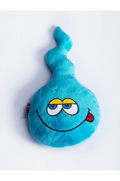 Мягкая игрушка спермик (голубой)