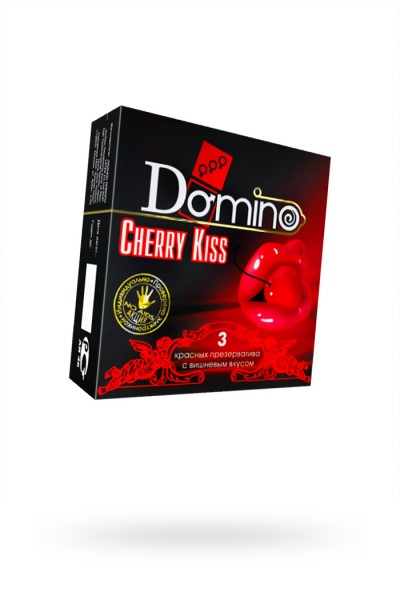 Презервативы Domino, premium, cherry kiss, 18 см, 5,2 см, 3 шт.
