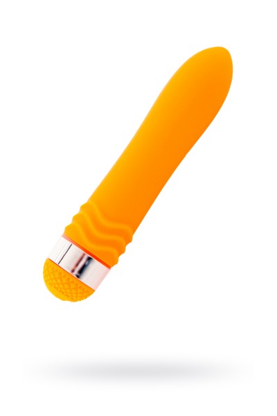 Вибратор Sexus Funny Five, ABS пластик, оранжевый, 14 см