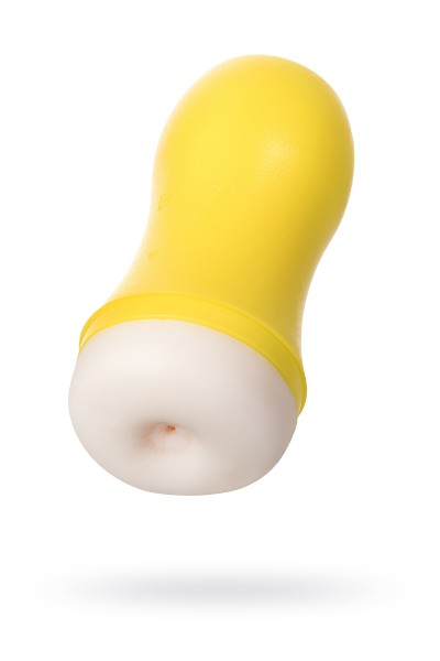 Мастурбатор A-Toys by TOYFA Dion, анус, TPE, желтый, 14 см