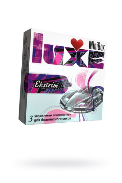 Презервативы Luxe, minibox, «Экстрим», силикон, ребристые, 18 см, 24 шт.