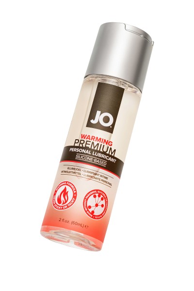 Классический лубрикант на силиконовой основе JO Premium WARMING, разогревающий, 60 мл