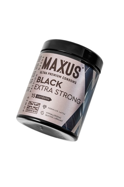 Презервативы Maxus Extra Strong,черные, утолщенные 15 шт. Презервативы Maxus Extra Strong,черные, утолщенные 15 шт.