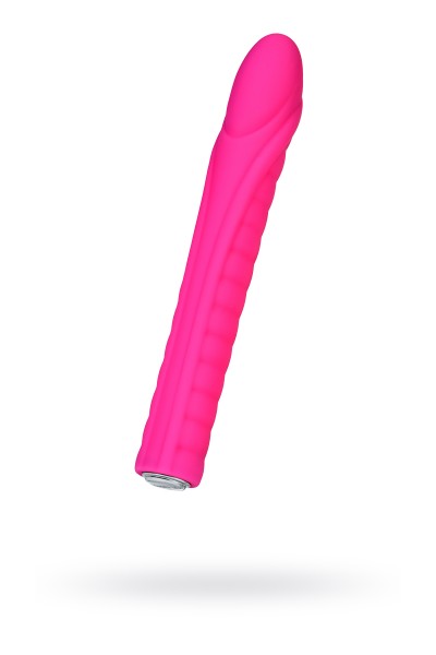 Нереалистичный вибратор Nalone Dixie, силикон, розовый, 16,7 см