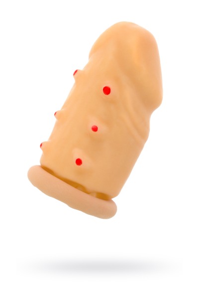 Насадка Dream Toys удлиняющая пенис на 8 см, с пупырышками
