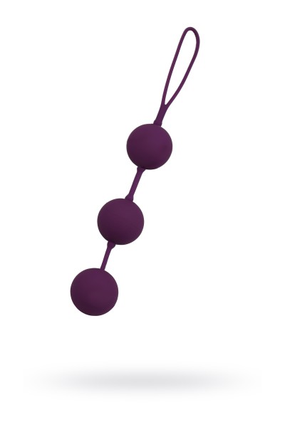 Вагинальные шарики Seven Creations силиконовые, фиолетовые, Ø3,5 см