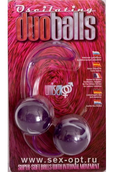 Вагинальные шарики Dream Toys, супермягкие, фиолетовые, Ø3,5 см