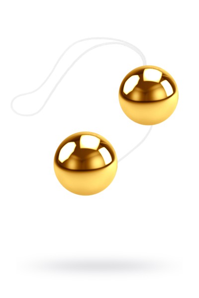 Вагинальные шарики Dream Toys, золотистые, Ø3,5 см