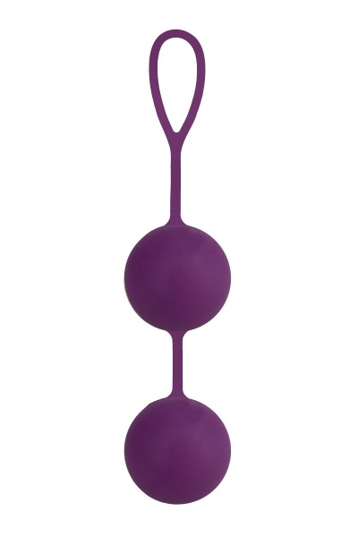 Вагинальные шарики Seven Creations силиконовые, фиолетовые, Ø4,5 см