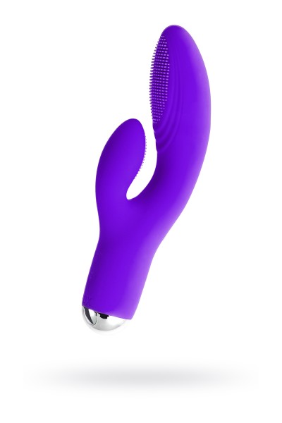 Вибратор Dibe Dora с клиторальным стимулятором, фиолетовый